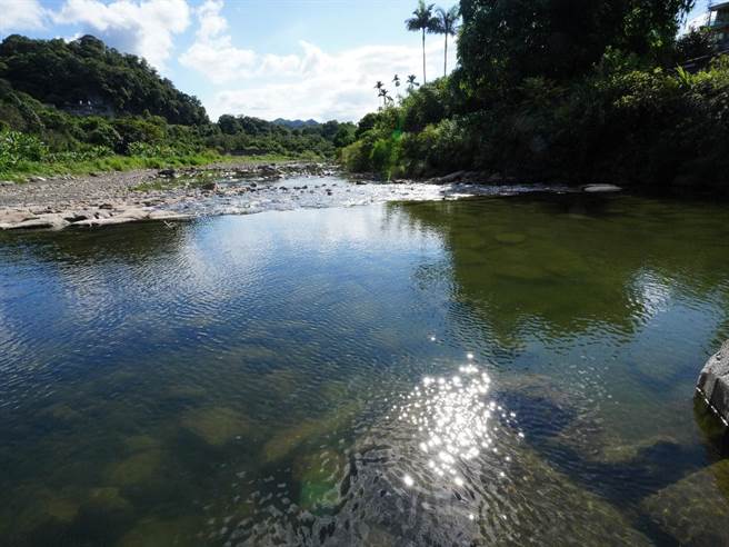 固床工修復后，为坪林增添一处风光旖旎的优质美景。（新北市水利局提供／李奇叡新北传真）