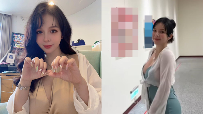 陳香菱穿綠衣逛畫展，引起一陣騷動。(圖/陳香菱 IG)