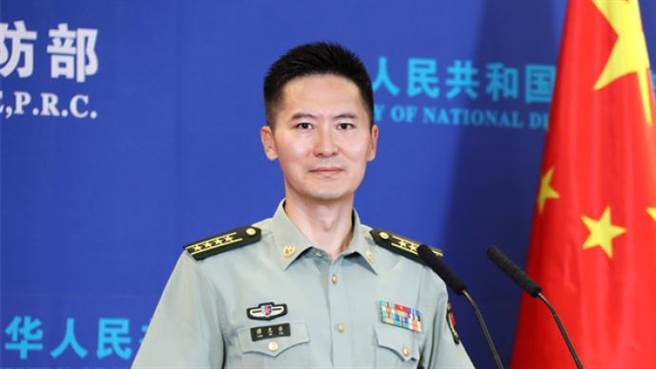 大陆国防部发言人谭克非：将继续以行动说话，坚决反制台独分裂活动。（中国国防部网）
