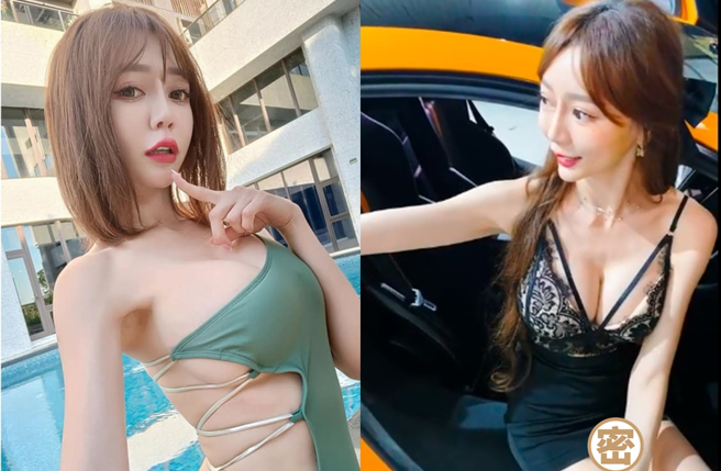 长濑昆妮身材火辣，非常敢穿，在直播中不小心走光。(图/长濑昆妮 FB)