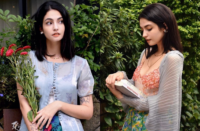 法国的人气YouTuber「酷」的正妹员工「黑土」近日登上表特版。（图／porcelaindollz_ Instagram）