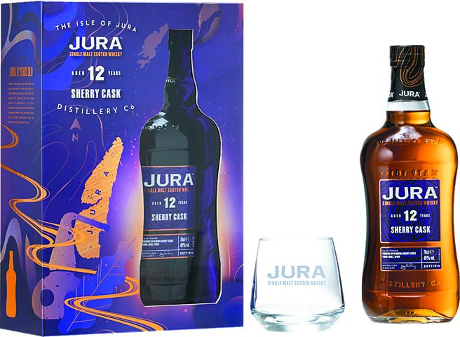 以甜美滑顺的「吉拉雪莉12年单一麦芽威士忌」，建议售价：1,350元。图／业者提供