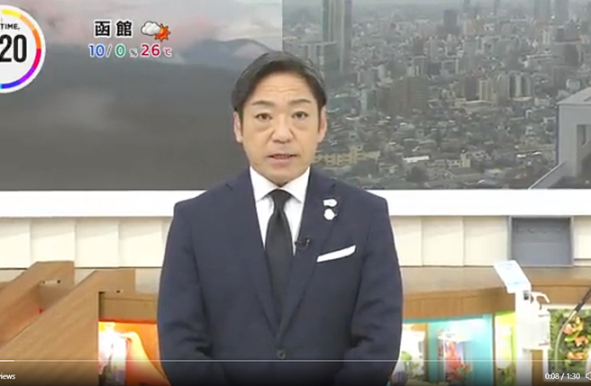 香川照之今早现身电视节目致歉。（图／翻摄自推特）