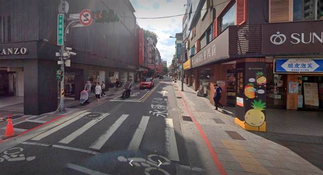 台北市永康街上榜全球最酷街道。（图／Google街景地图）