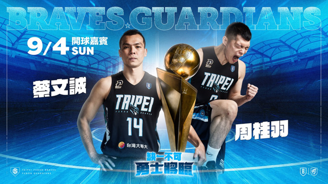 富邦勇士蔡文诚、周桂羽将为富邦悍将开球。（富邦悍将提供）