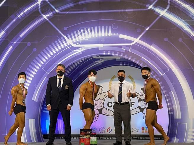 陈柏全夺新秀古典形体第1名，也将代表花莲参加全民运。（肌肉工厂提供）