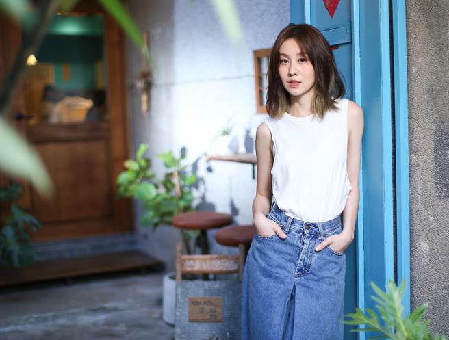 白安拥有空灵气质，外型仙气十足。（陈俊吉摄）