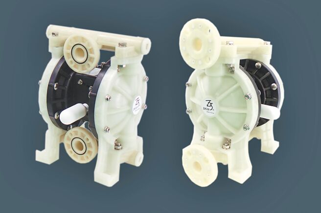 迪晟新出品「1英吋全塑料气动隔膜泵浦」。图／迪晟提供