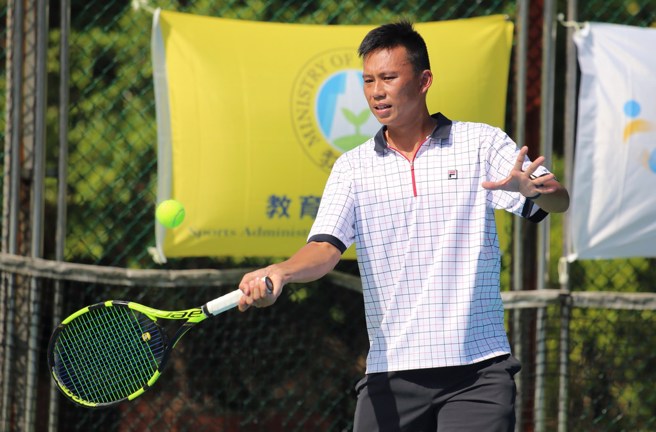 陈迪明年将于基隆继续举办网球比赛。(陈迪提供)