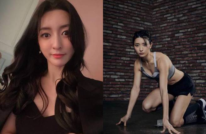 金智恩亮丽外型下有着结实身材。(图／取自金智恩IG)