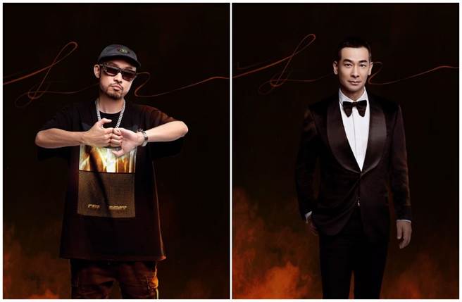 热狗（左）与赵文卓在《披荆斩棘的哥哥》有精彩合作演出。（中天综合台提供）