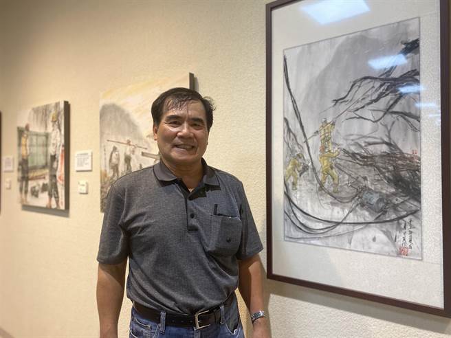 李升茂28日将于归仁文化中心办个展「牵线心、人间情」。(曹婷婷摄)