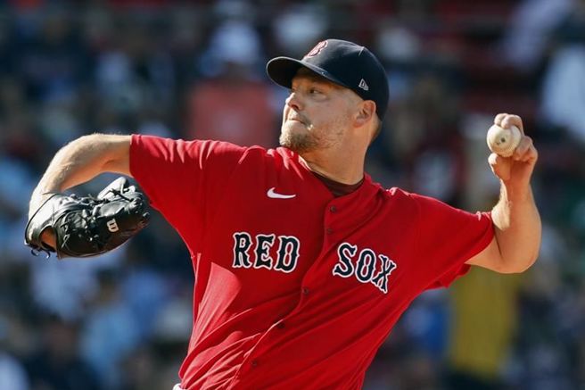 红袜左投希尔。（美联社）