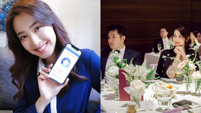 朱千雪讀法律博士期間，嫁給醫師老公Justin(左)。(圖/朱千雪 IG)