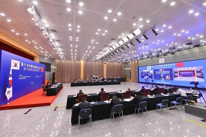 第17届中韩经济部长会议27日线上举行。 （图／取自大陆国家发改委微信公眾号）