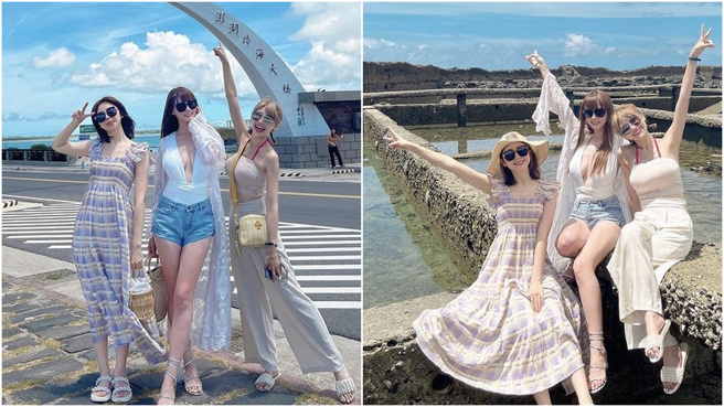 短今与好友们去朋友旅游。(图/短今 IG)