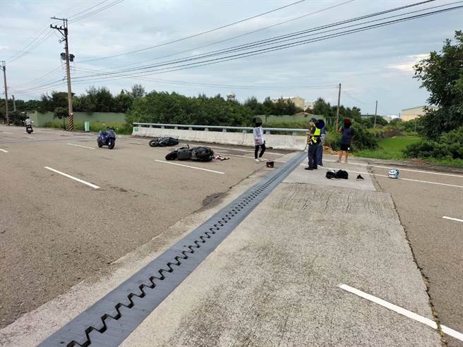 3人不慎车祸败兴而归。（翻摄照片／李京升苗栗传真）