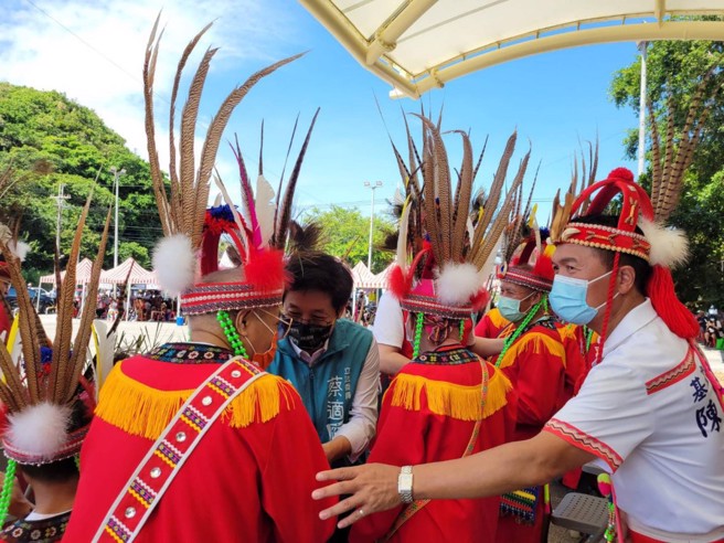 蔡适应表示，希望基隆市原住民联合丰年祭，可以持续传承下去。(摘自蔡适应粉专)