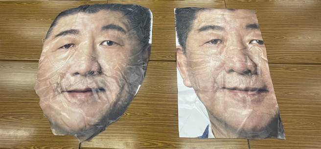 警方在家中起出遭陈时中照片。（翻摄照片）