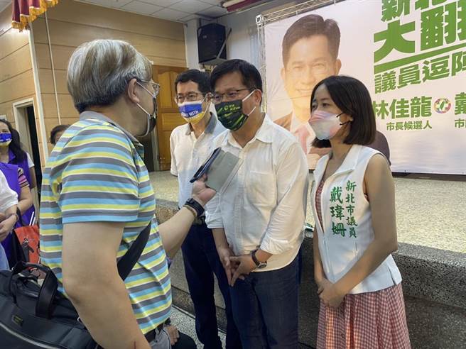 林佳龙今晚受访时表示，在陈燕飞出席会员大会后，有和陈联络并得到回应。（李奇叡摄）