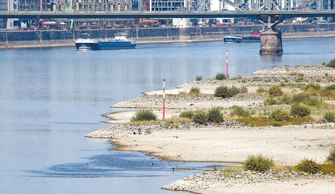 欧洲各大河流见底图╱美联社