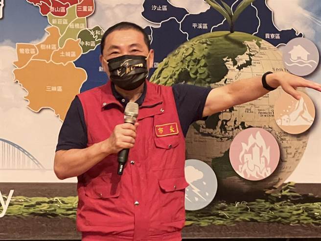 侯友宜表示把自己的工作做好，让新北未来更好。（王扬杰摄）