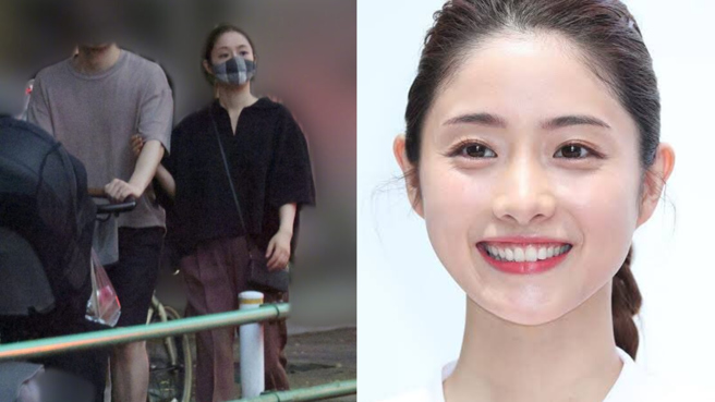 石原聪美近日与老公外出时的模样全被拍。（图／twitter@pu_chica、A9Nkx）