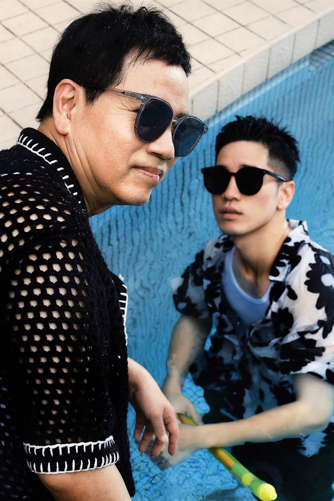 陈凯伦与儿子同框拍摄广告。（KlassiC.提供）