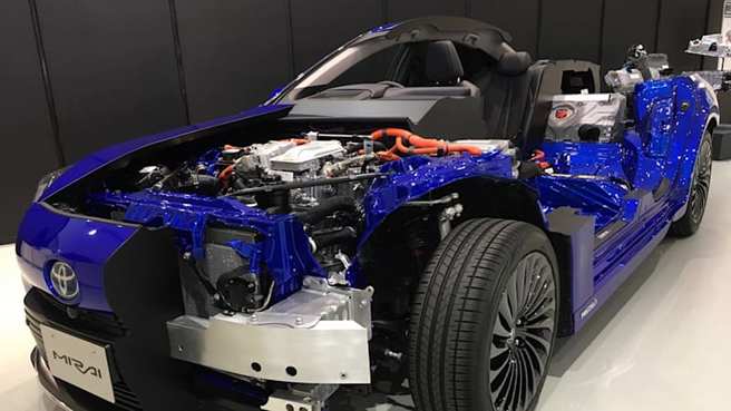 2014年日本丰田推出量产型氢燃料电池汽车MIRAI，让全世界为之震惊。（图／Toyota)