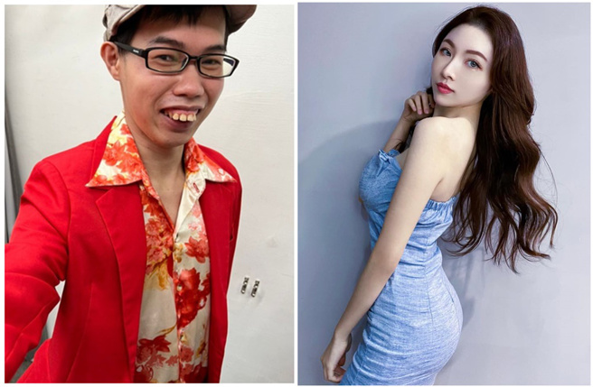 邓佳华在4月将脸书状态改为「已婚」，并标注网红「皇甫萌熹」，让女方遭网友轰蹭热度。(邓佳华、皇甫萌熹脸书)