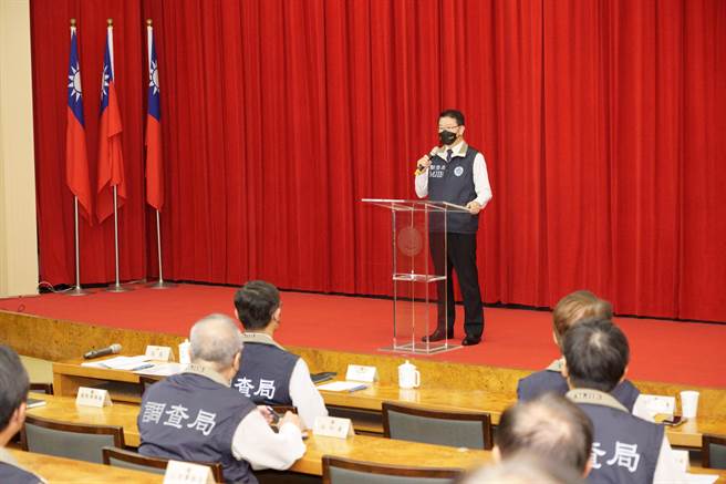 九合一选举今起跑，调查局授旗誓师。(调查局提供)