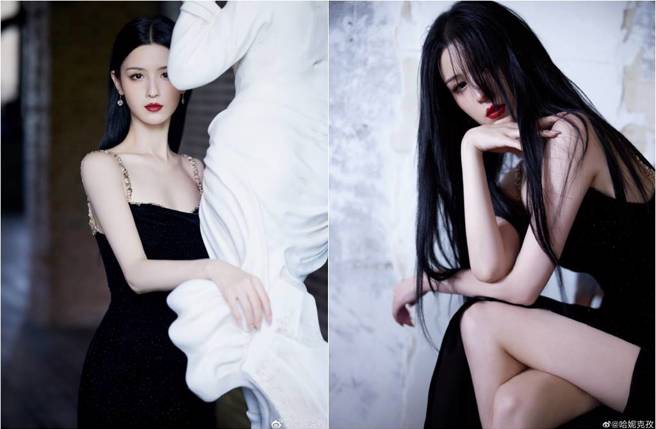 哈妮克孜狂喷女人味。（图／取材自哈妮克孜微博）