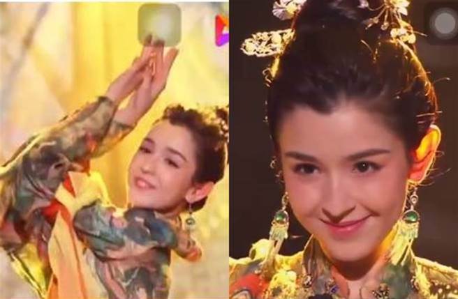 哈妮克孜在节目表演〈一梦敦煌〉，不只展现精湛舞蹈实力，也让她一舞成名。（图／取材自哈妮克孜工作室微博）