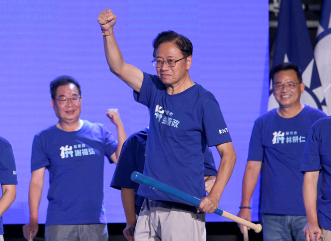 国民党桃园市长参选人张善政。（黄世麒摄）