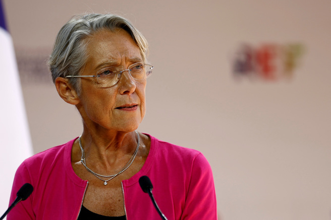 法国总理柏纳（Elisabeth Borne）。（图／路透社）