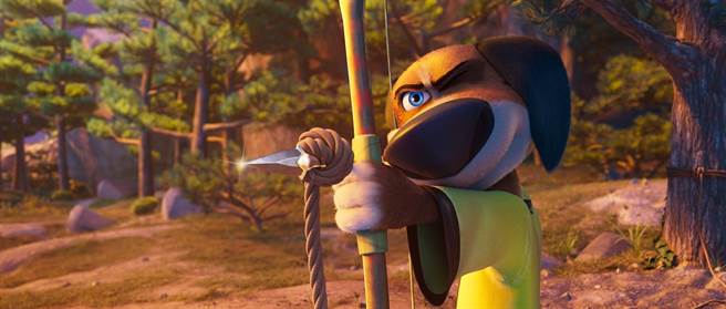 麥可塞拉聲演膽小的獵犬「漢克」。（車庫娛樂提供）