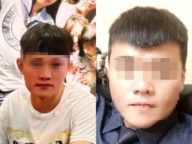 左图为在柬埔寨被枪杀的叶姓男子，右图为被枪杀的程姓男子。（翻摄照片）