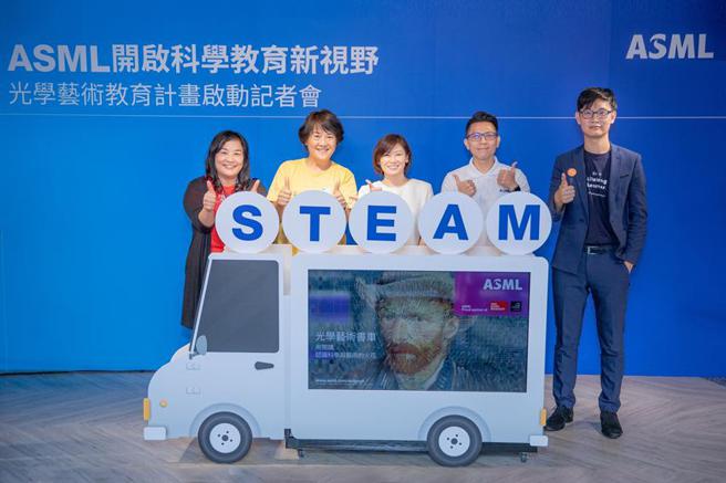 ASML攜手荷蘭梵谷博物館，在台首推「STEAM光學藝術課程」，結合線上線下教學，激發跨領域學習潛能。圖／業者提供