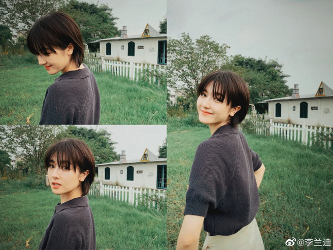 李兰迪越长大越美，而且还极像刘亦菲。(图/李兰迪 微博)