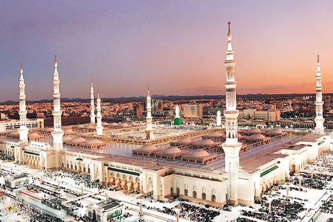 麥迪那先知清真寺，是伊斯蘭教的第二聖寺。　圖：沙烏地旅遊局／提供 