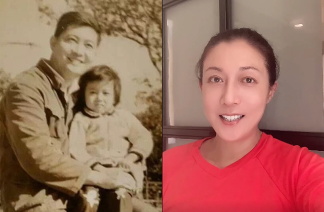 吳綺莉2015年因母親過世，才跟爸爸重啟聯繫。（圖／翻攝自吳綺莉Elaine微博）