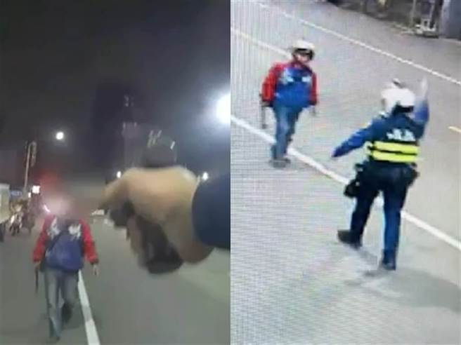 蔡姓男子于今年1月持斧头逼近警员，桥头地院审理后判处他8个月有期徒刑。（翻摄照片／林瑞益高雄传真）