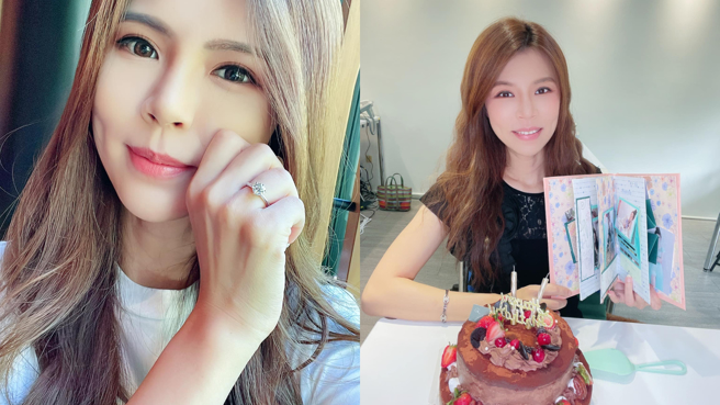 张怀媗30日答应男友求婚，宣告迈入下个人生的重大阶段。(图/张怀媗 FB)