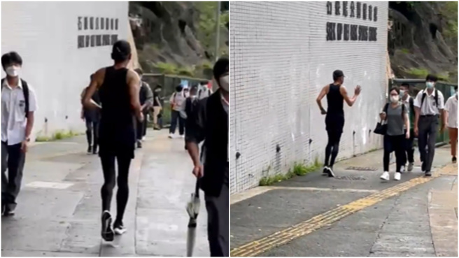 周潤發常常在街上被粉絲捕獲。(圖/小紅書)