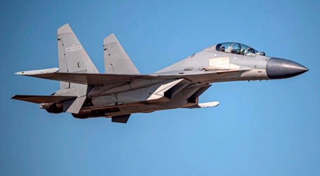 共軍殲16 機。（資料照片／取自國防部官網）