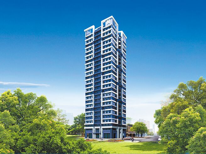 「新濠漾II-纽约公园」3D建筑外观示意图。图／业者提供