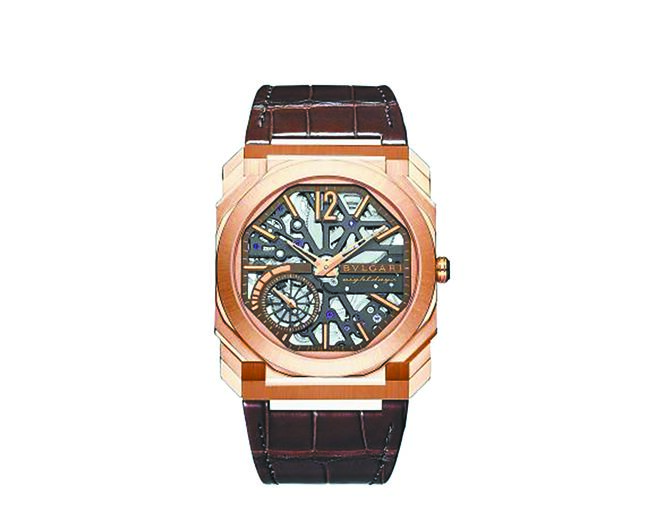 宝格丽Octo Finissimo Skeleton 8Days镂空八日腕表，115万元。（BVLGARI提供）