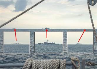 美海軍釋出最新照片！ 陸、美、台軍艦同時現蹤台海