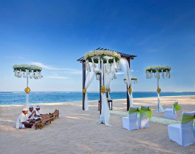 君品Collection合作海外婚礼宴会的15处峇里岛据点。（君品提供）