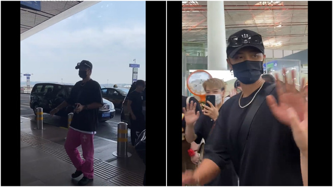 羅志祥熱情與粉絲互動，甚至被看見眼角泛淚。(圖/微博)